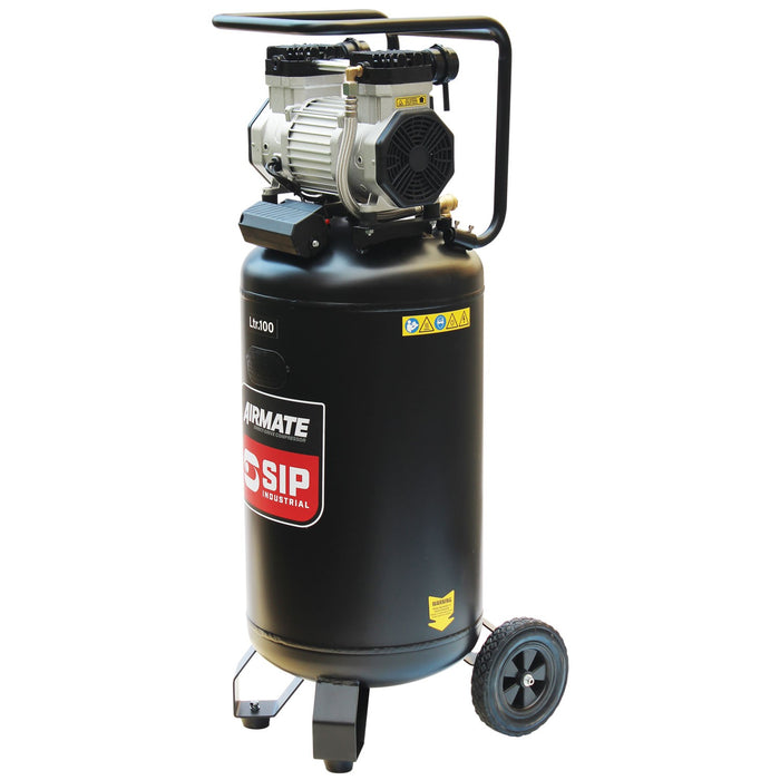 SIP 05484 DD 3hp 100ltr Low Noise Vertical Compressor (13.6CFM)