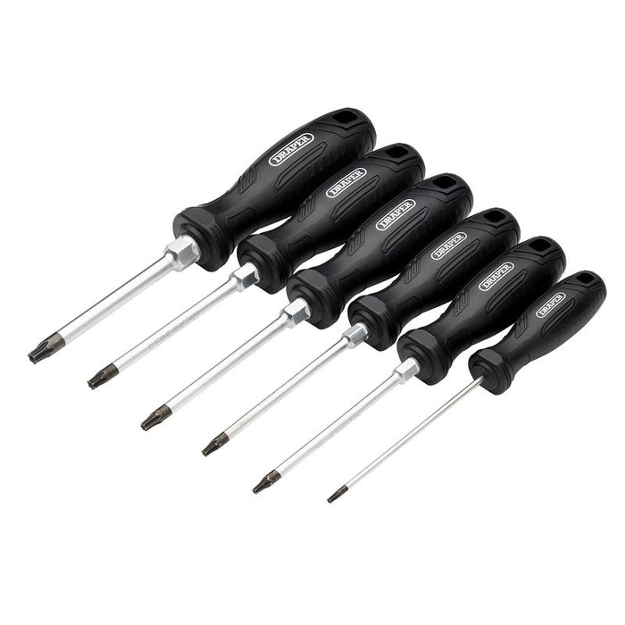 Draper 13586 6pc Tx-Star Tamperproof Hard Grip Screwdriver Set