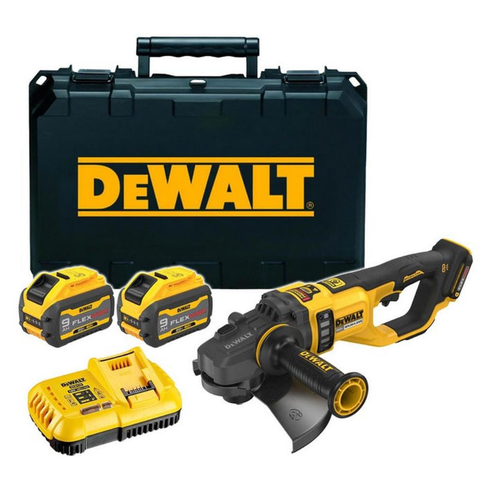 DeWalt DCG460X2 54V XR Brushless FLEXVOLT 230mm Angle Grinder (2x9Ah)