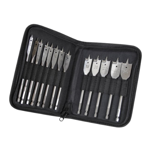 Faithfull 13pc Flat Bit Set (6 - 25mm)