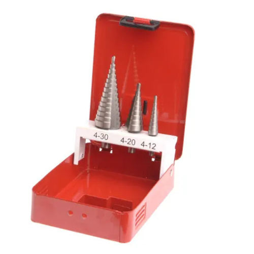 Faithfull 3pc HSS Step Drill Bit Set (4 - 30mm)