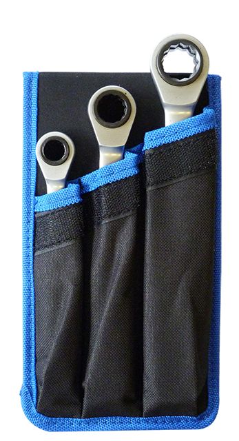 Jefferson 3 Piece 4in1 Reversible Ratchet Spanner Set