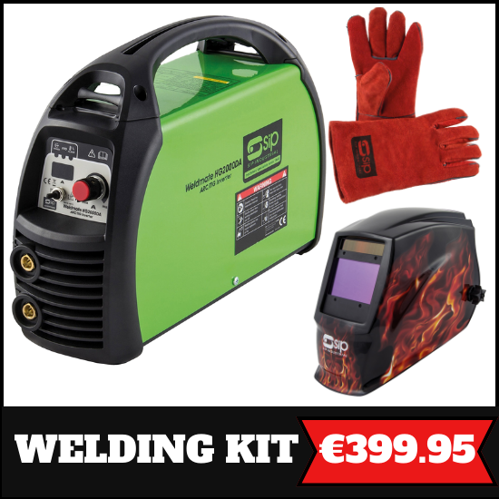 SIP 200amp HG2000DA Professional Inverter Arc Welder KIT