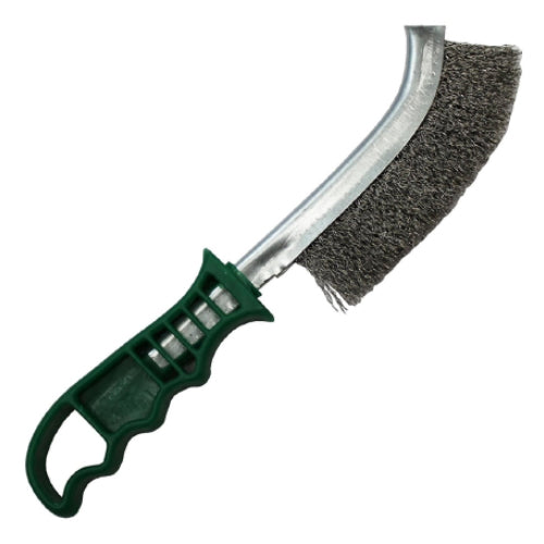 SWP Stainless Steel Green Handle Wire Brush