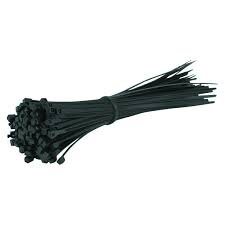 8.8 x 450mm Black Cable Ties (100 Pack)