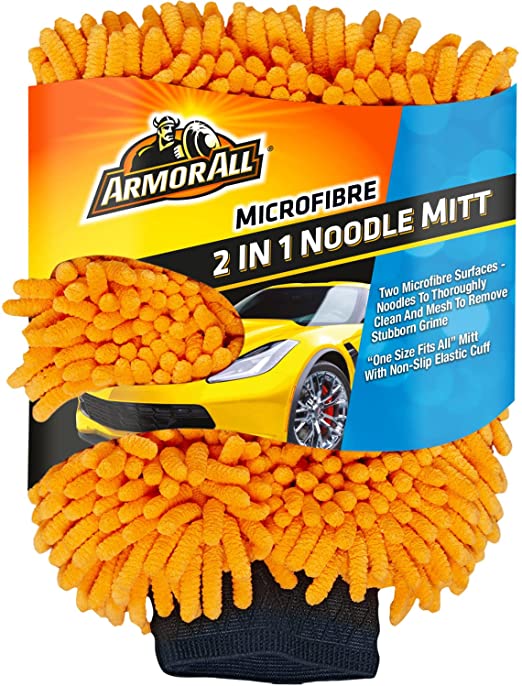 Armorall 2 in 1 Soft Microfibre Noodle Hand Wash Mitt