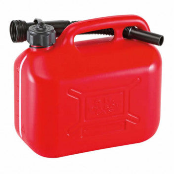 5 Litre Red Plastic Petrol Can