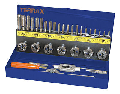 Terrax 31pc Thread Cutting Set (M3 - M12)