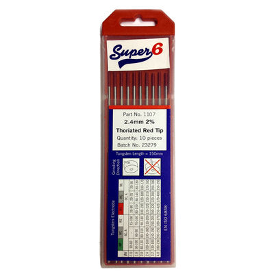 3.2mm 2% Thoriated Tungsten Red Tip