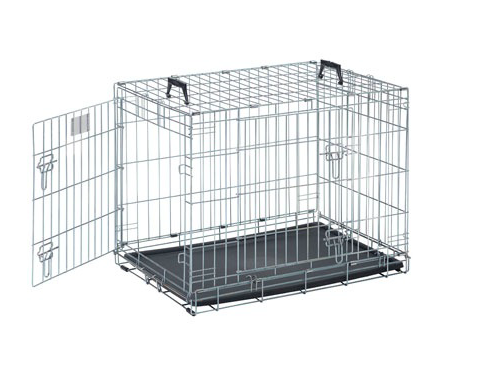 savic dog cage door open