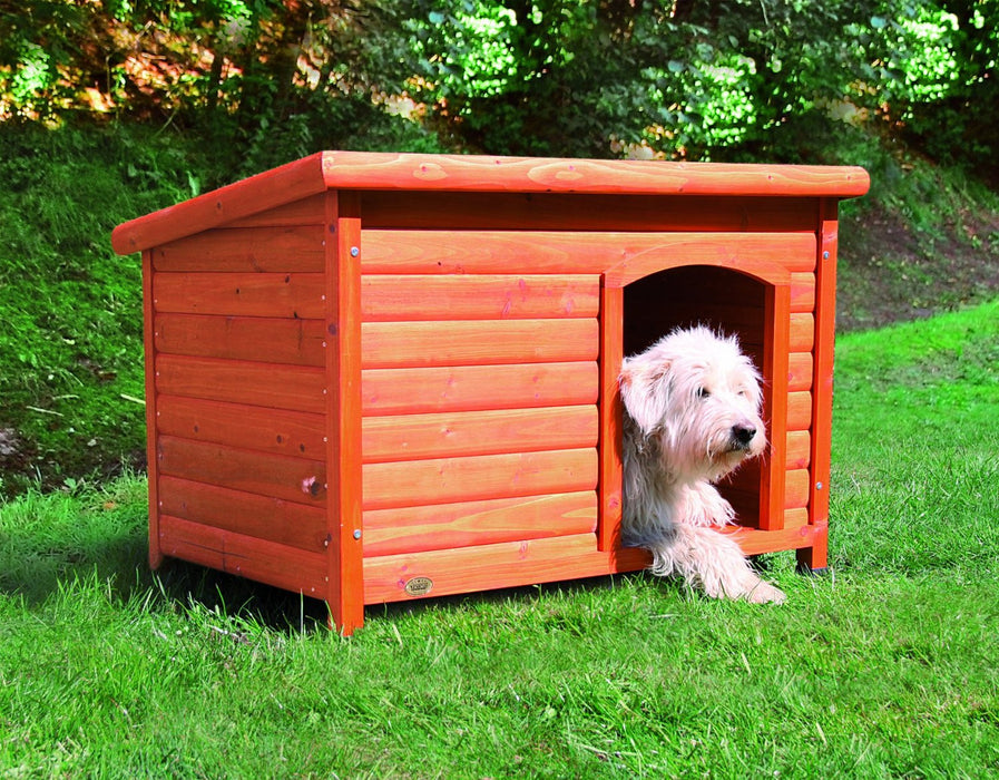 Natura Large Flat Roof Wooden Kennel (104 x 68 x 72cm)