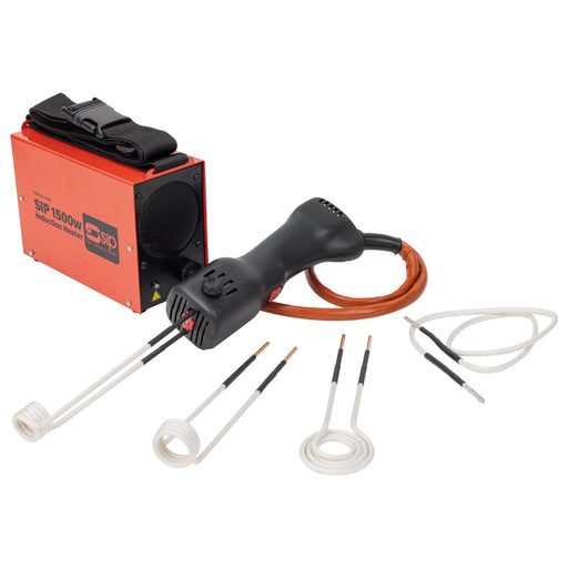 Heat gun and accessories on a white background