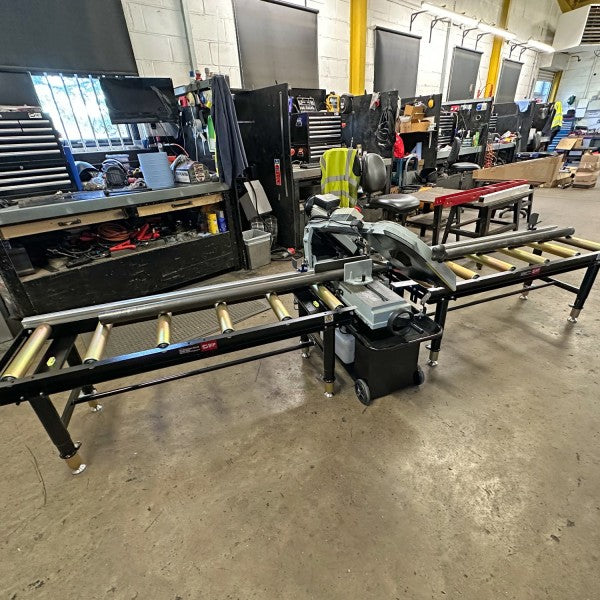 SIP Adjustable Roller Stand Table 1500 x 400mm 400kg