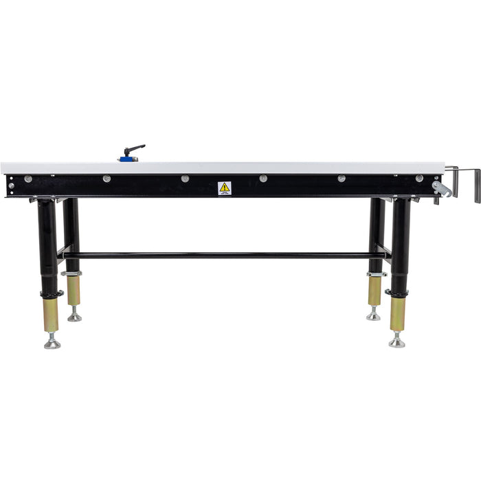 SIP Adjustable Roller Stand Table 1500 x 400mm 400kg