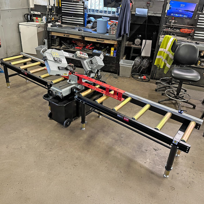 SIP Adjustable Roller Stand Table 1500 x 400mm 400kg