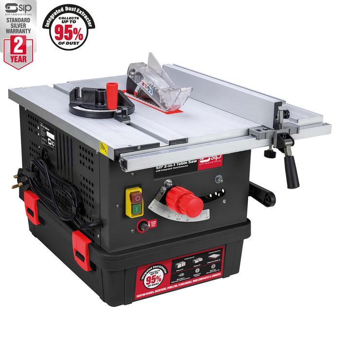 SIP 01513 165mm 2 in 1 Table Saw w/ Dust Extractor