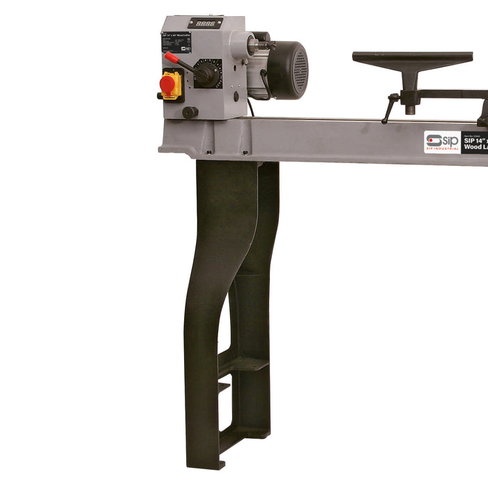 SIP 14 x 43'' Variable Speed Cast Iron Wood Lathe (1HP)
