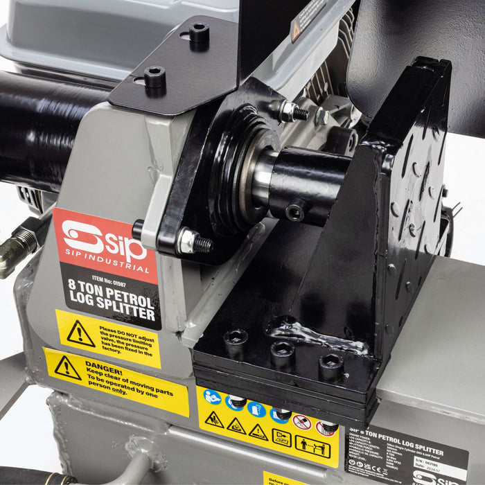 SIP 01987 8 Ton Horizontal Petrol-Powered Log Splitter