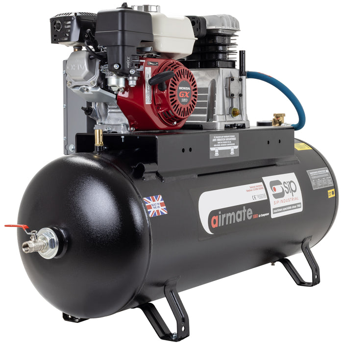 SIP 150Ltr Honda GX160 5.5HP Petrol Air Compressor (15CFM)