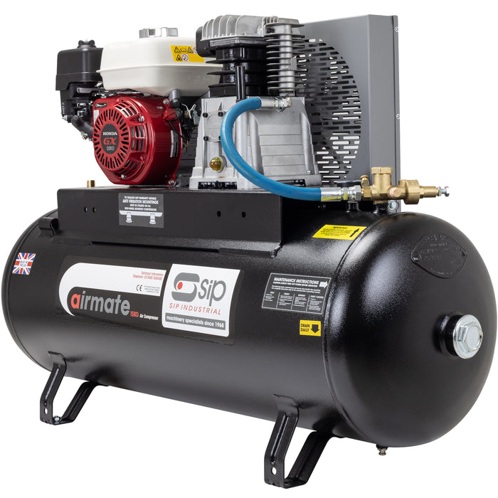 SIP 150Ltr Honda GX160 5.5HP Petrol Air Compressor (15CFM)