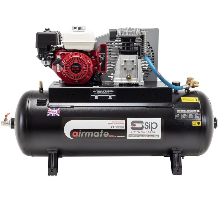 SIP 150Ltr Honda GX160 5.5HP Petrol Air Compressor (15CFM) Electric Start