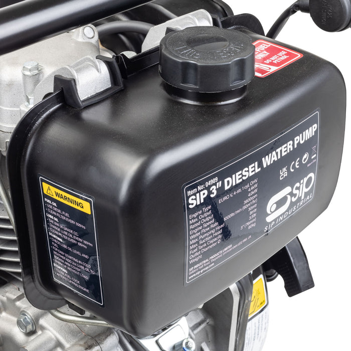 SIP 04909 3'' Diesel 6HP Water Pump (Electric Start)