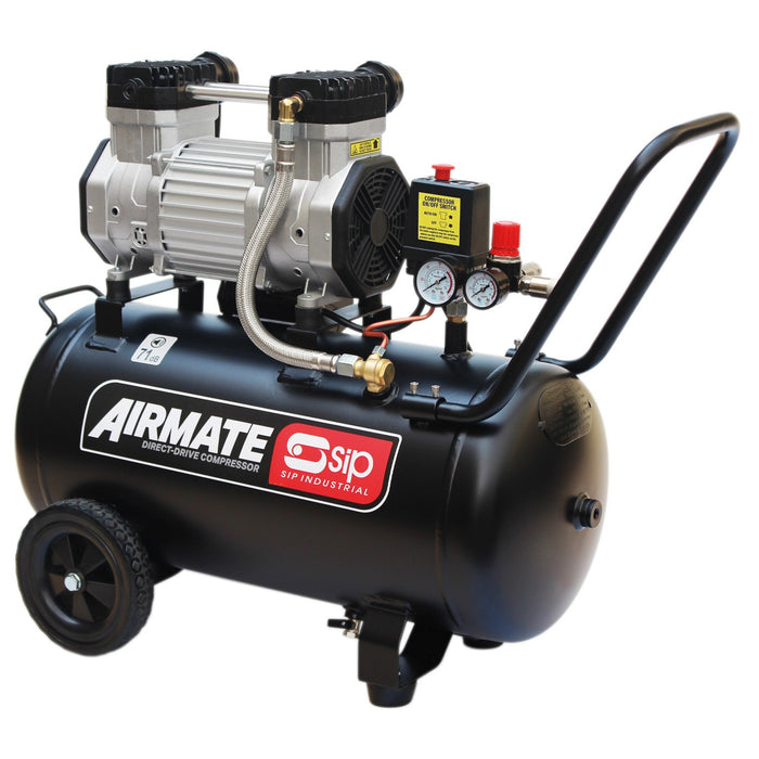 Airmate air compressor on a white background