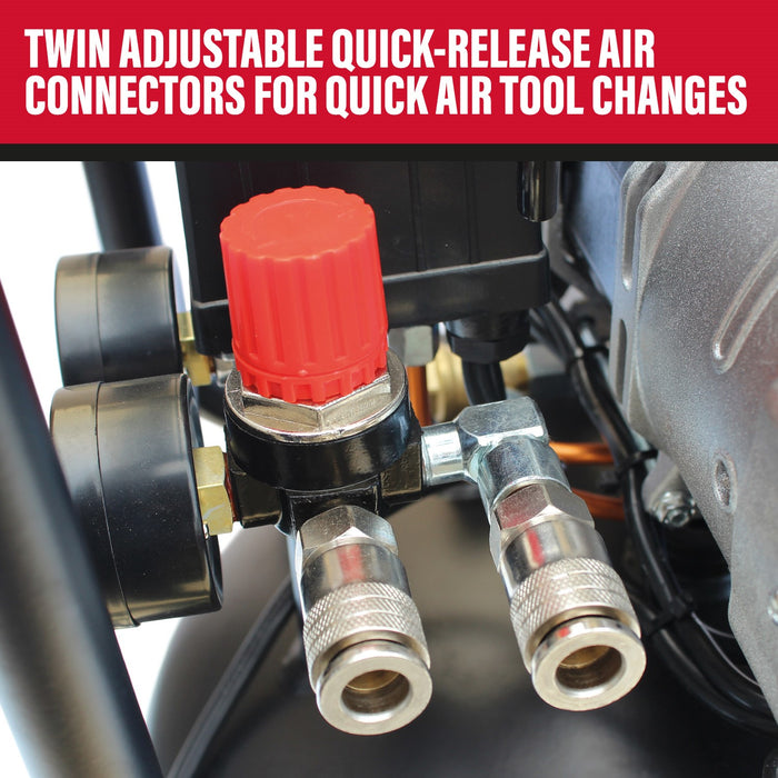 SIP 05483 DD 2hp 50ltr Low Noise Vertical Compressor (9.6CFM)