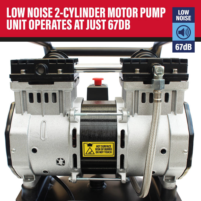SIP 05484 DD 3hp 100ltr Low Noise Vertical Compressor (13.6CFM)