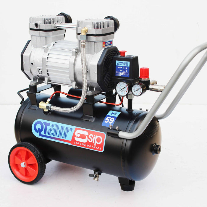 SIP 05491 QT DD 1.5HP 24ltr Ultra Low Noise Air Compressor (8CFM)