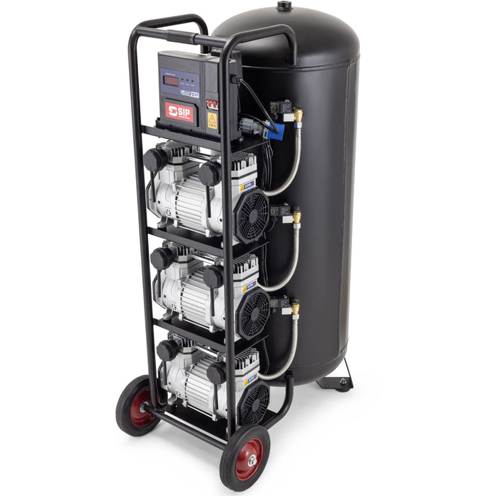 SIP 05495 QT Air 200L 4.5hp Ultra Low Noise Oil-Free Vertical Compressor (22.8CFM)