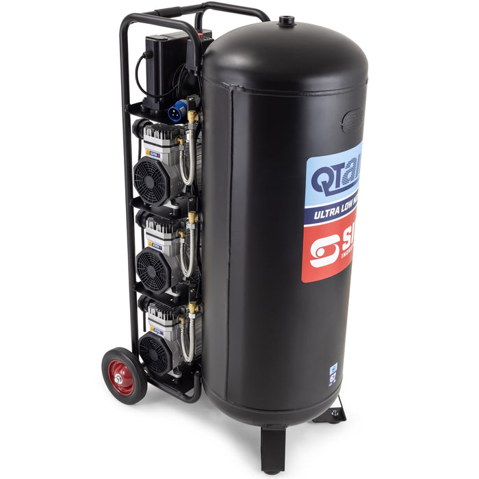 SIP 05495 QT Air 200L 4.5hp Ultra Low Noise Oil-Free Vertical Compressor (22.8CFM)