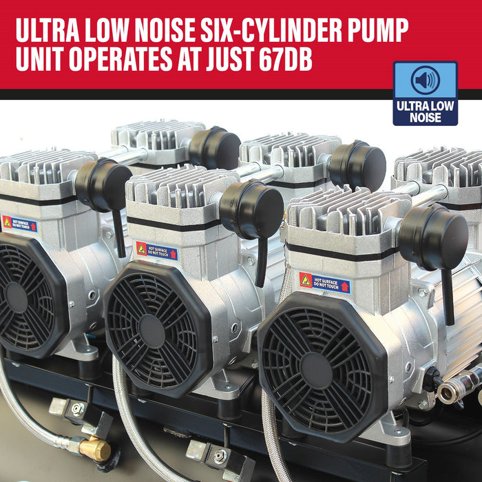 SIP 05498 QT DD 4.5HP 200Ltr Ultra Low Noise Air Compressor (22.8CFM)