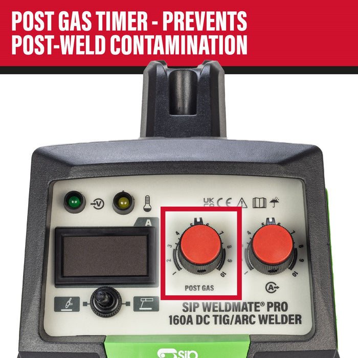 SIP 05694 Weldmate Pro 160amp DC Tig/ Arc Inverter Welder (HF)
