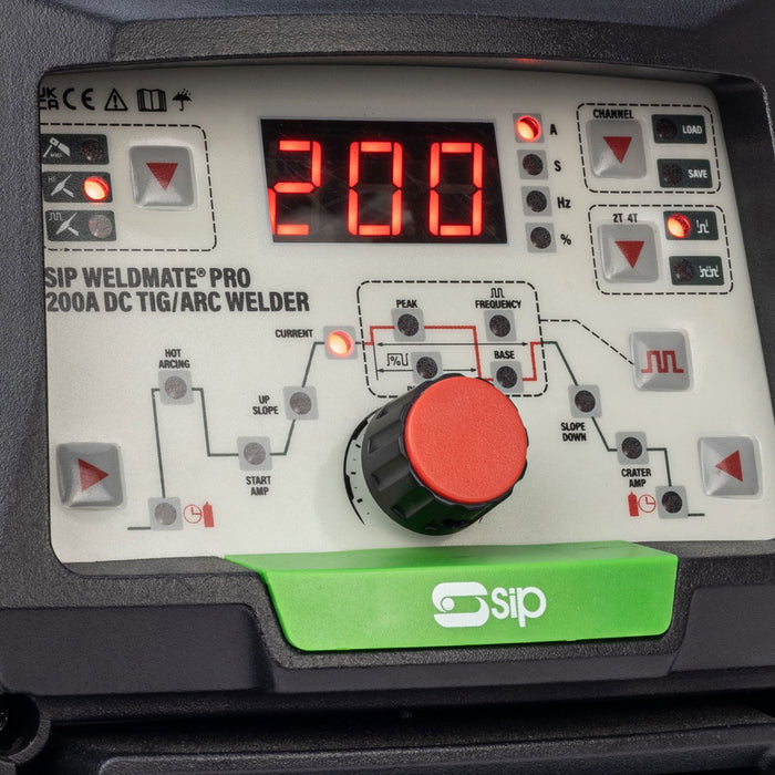 SIP 05695 Weldmate Pro 200amp DC Tig/ Arc Inverter Welder (HF)