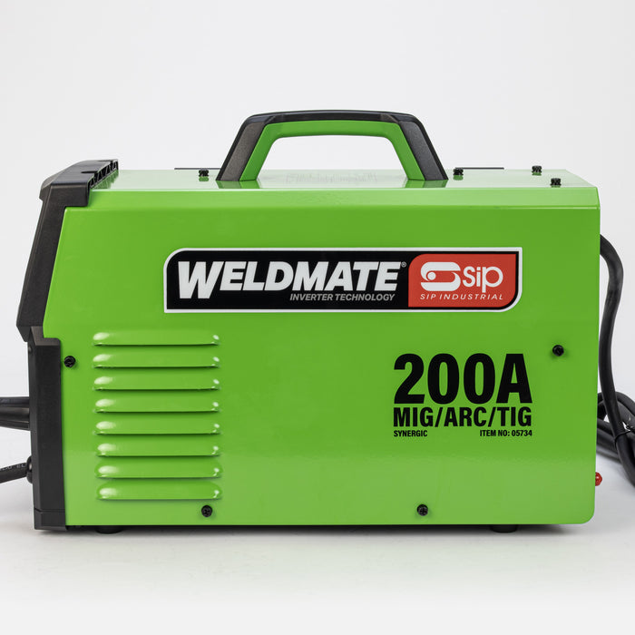 SIP 05734 Weldmate Pro 200A Mig/ Arc/ Tig Synergic Welder