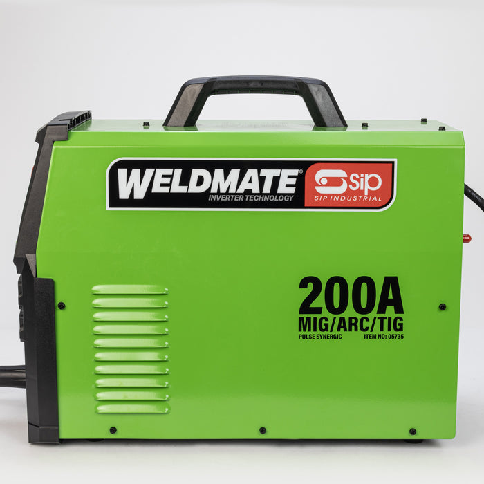 SIP 05735 Weldmate Pro 200A Mig/ Arc/ Tig PULSE Synergic Welder