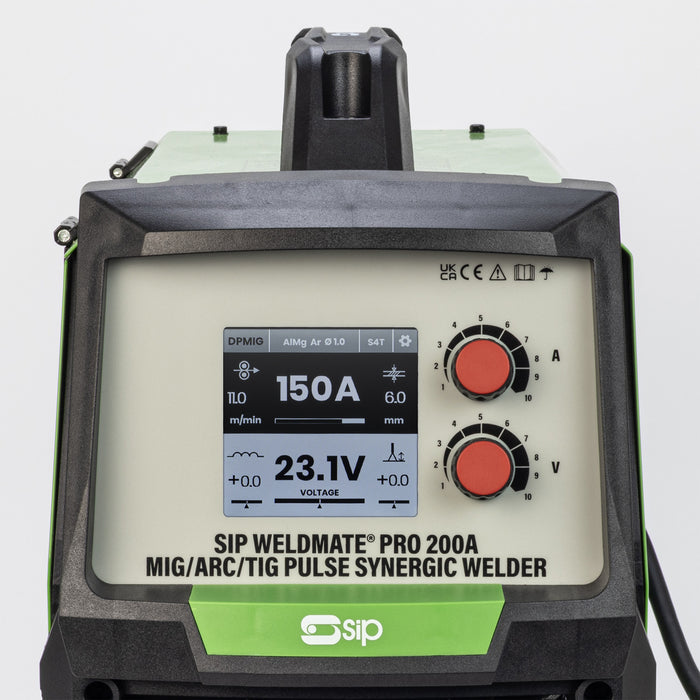 SIP 05735 Weldmate Pro 200A Mig/ Arc/ Tig PULSE Synergic Welder