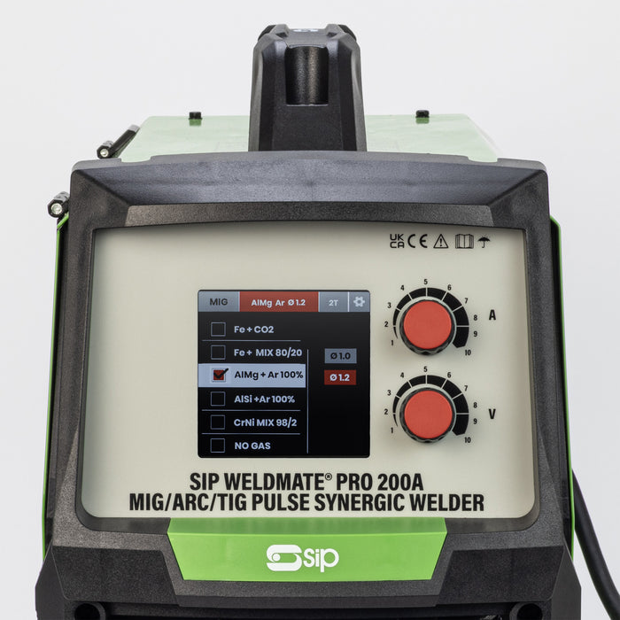 SIP 05735 Weldmate Pro 200A Mig/ Arc/ Tig PULSE Synergic Welder