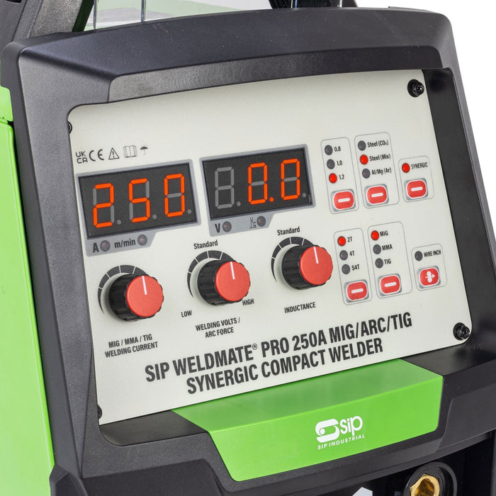 SIP 05752 Weldmate® PRO 250A Mig/Arc/Tig Synergic Compact Welder