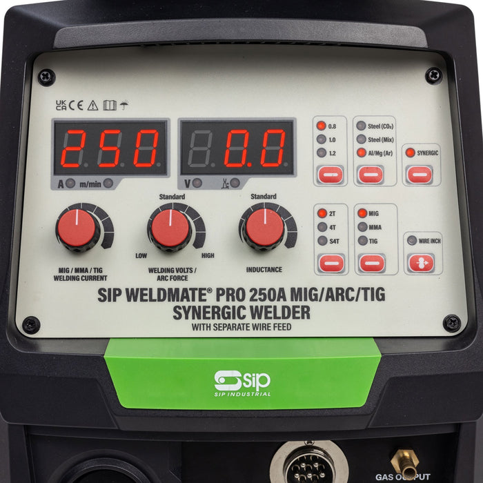SIP 05753 Weldmate® PRO 250A Mig/Arc/Tig Synergic Welder w/ SWF