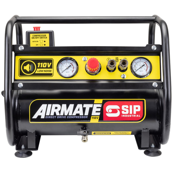 SIP 05870 110V 6L Low Noise Direct Drive Air Compressor