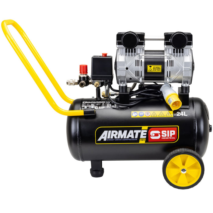 SIP 05871 110V 24L Low Noise Direct Drive Air Compressor