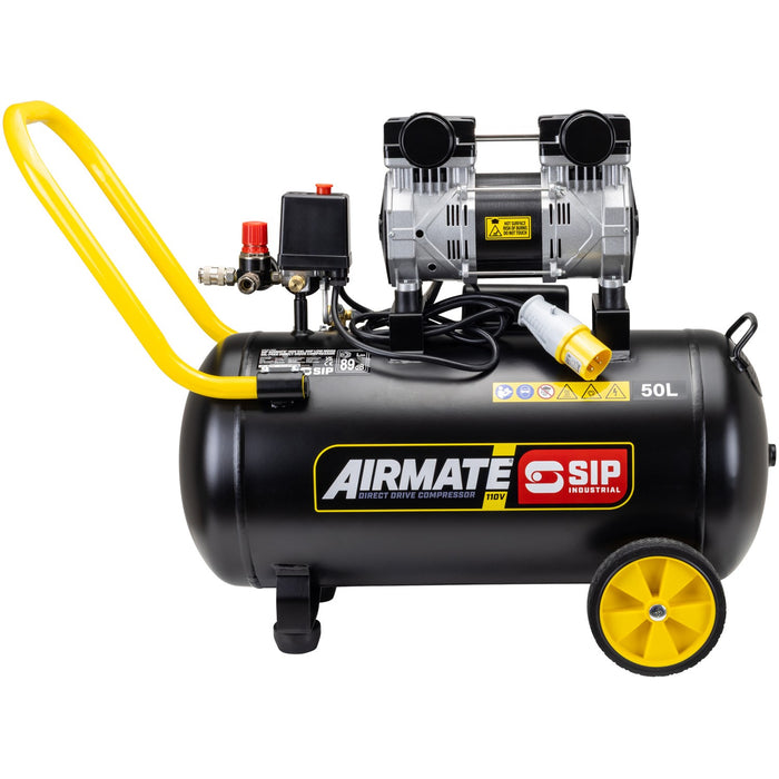 SIP 05872 110V 50L Low Noise Direct Drive Air Compressor