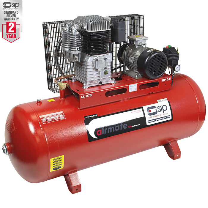 SIP 270 Litre ISBD5.5/270 Industrial Air Compressor(23.5CFM)