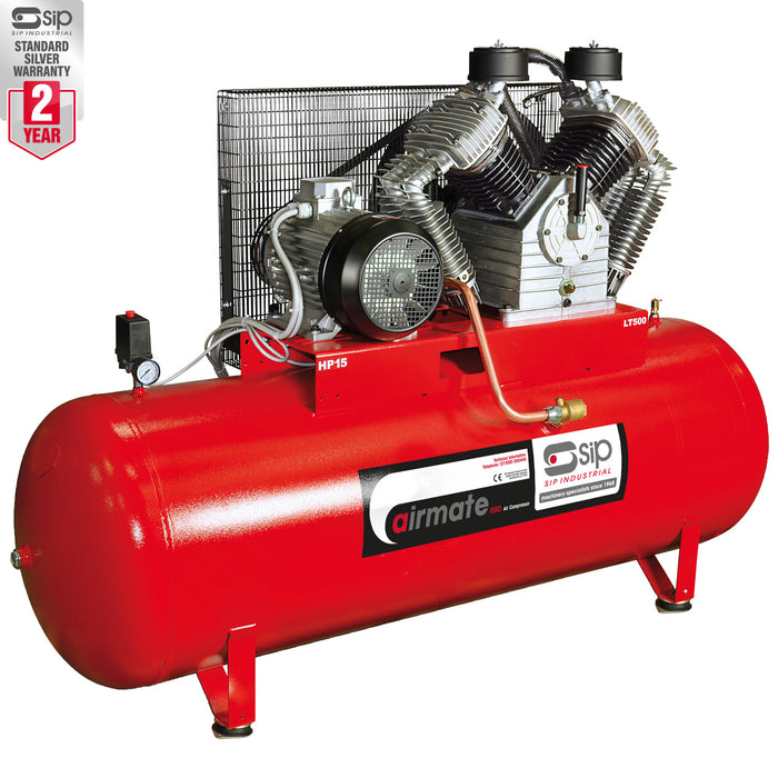 SIP 500 Litre ISBD15/500 Industrial Air Compressor (61.5CFM)
