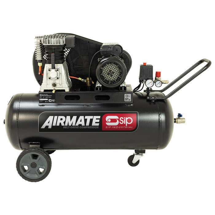 Airmate SIP industrial air compressor on a white background