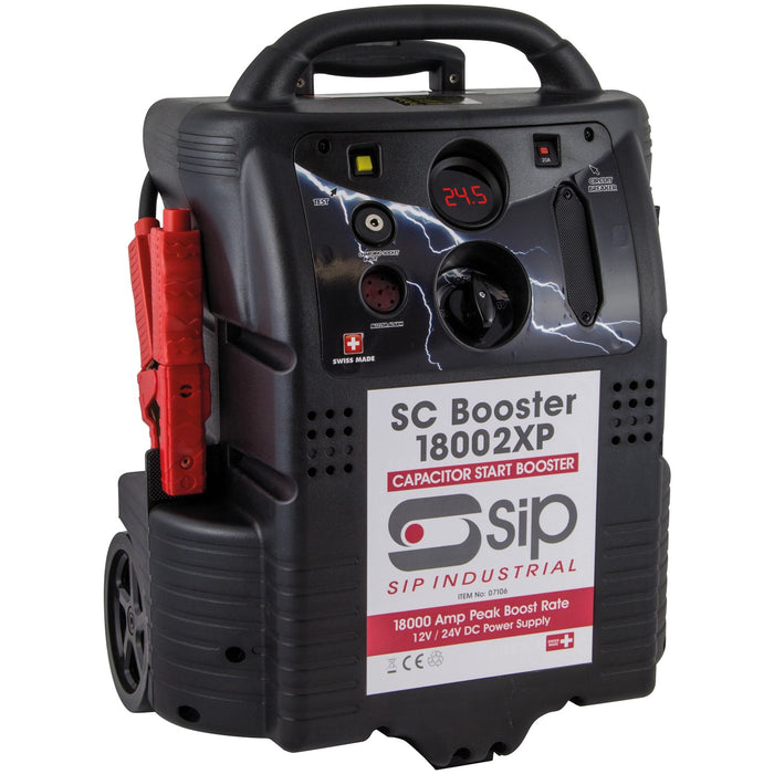 SC Booster 18002XP capacitor start booster by SIP Industrial on a white background