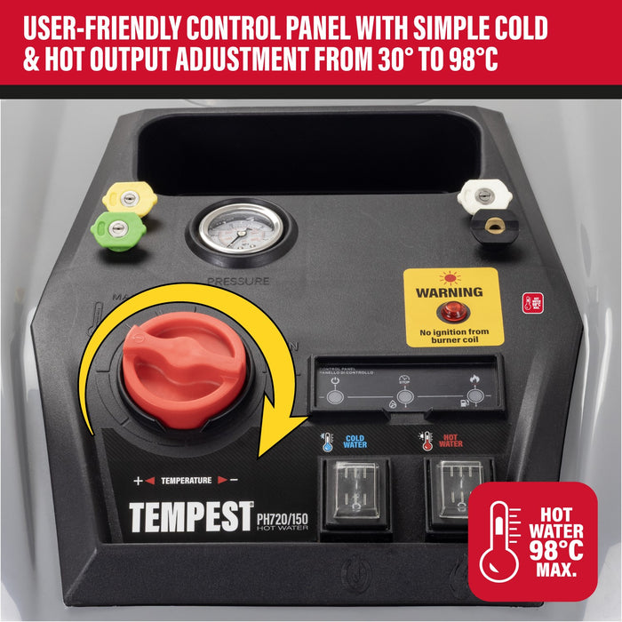 SIP Tempest PH720/150 Hot Electric Pressure Washer (2175psi)