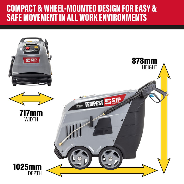 SIP Tempest PH720/150 Hot Electric Pressure Washer (2175psi)